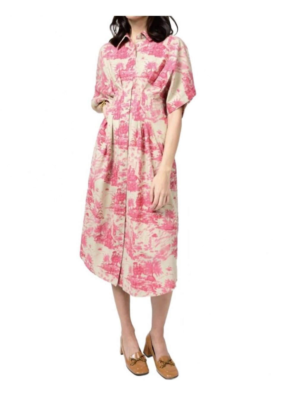 Ivy Jane - Toile Tucked Dress